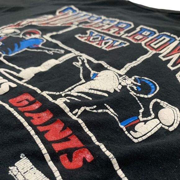 Vintage 1991 Super Bowl XXV Double Sided T-Shirt - Picture 5 of 6